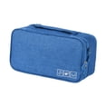 thumbnail image 3 of Bolsa de almacenamiento de ropa interior, embalaje de artículos de tocador, cubo, estuche para sujetador, ahorro de espacio, organizadores de viaje, azul, 3 of 8