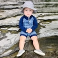 thumbnail image 4 of Jan & Jul Toddler Sun-Hat with Strap, UPF 50 Cotton (M: 6-24 months, Grey Herringbone), 4 of 6
