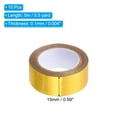 thumbnail image 2 of Uxcell Metallic Washi Tape 15mm x 5m, 10 Pack Art Tapes Washi Self-Adhesive Gold Tone, 2 of 5