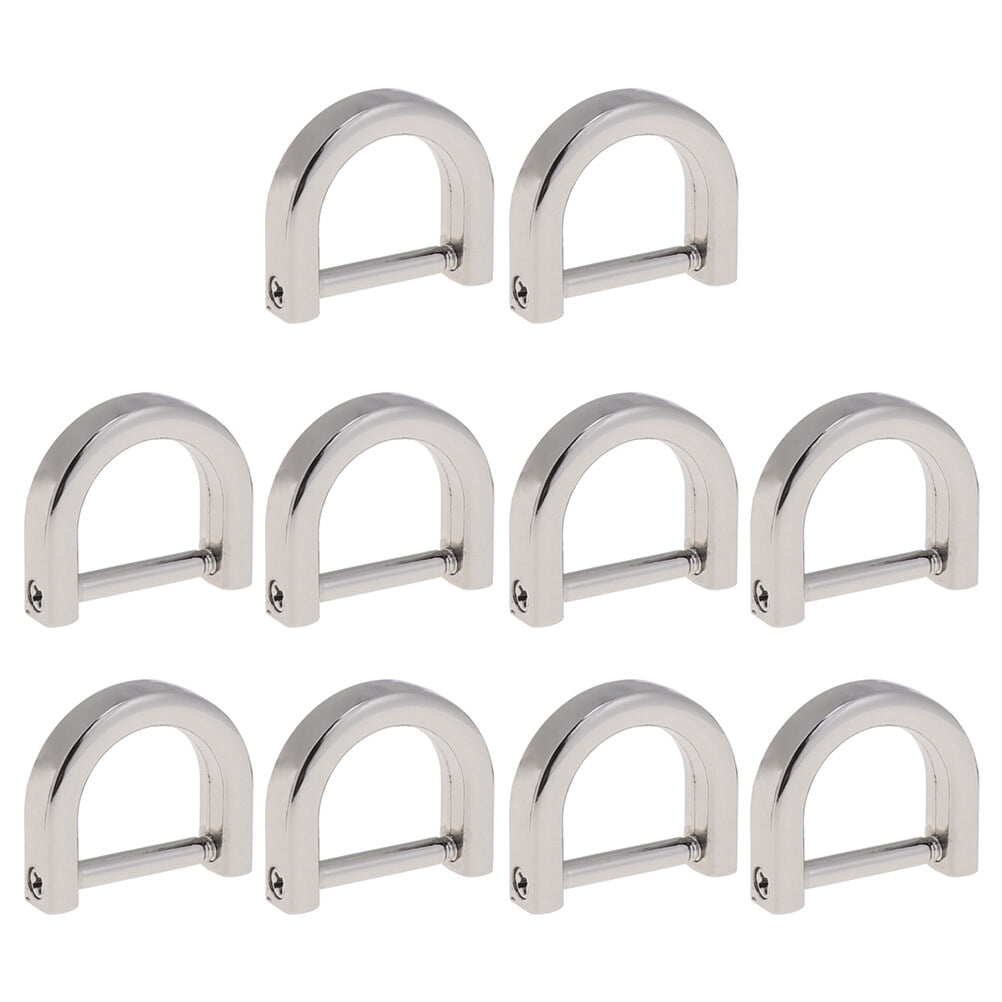 10PCS DRings with Closing Screw Shackle Key Holder DIY Purse