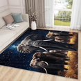 thumbnail image 1 of Elephant Rugs for Living Room - 2x3 Rug, Elephant Area Rug, Starry Sky Washable Non Slip Soft Rugs, African Wildlife Carpet, Wild Animal Galaxy Home Decor, Elephant Gifts for Men, 1 of 1