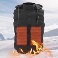 thumbnail image 4 of Chaqueta Con Calefacción, Chaleco Calefactor Ajustable Con Temperatura Simple Y Moderno Para Mantener El Calor Para Acampar, Esquiar, Para Viajar A Casa, Caminar, 4 of 7