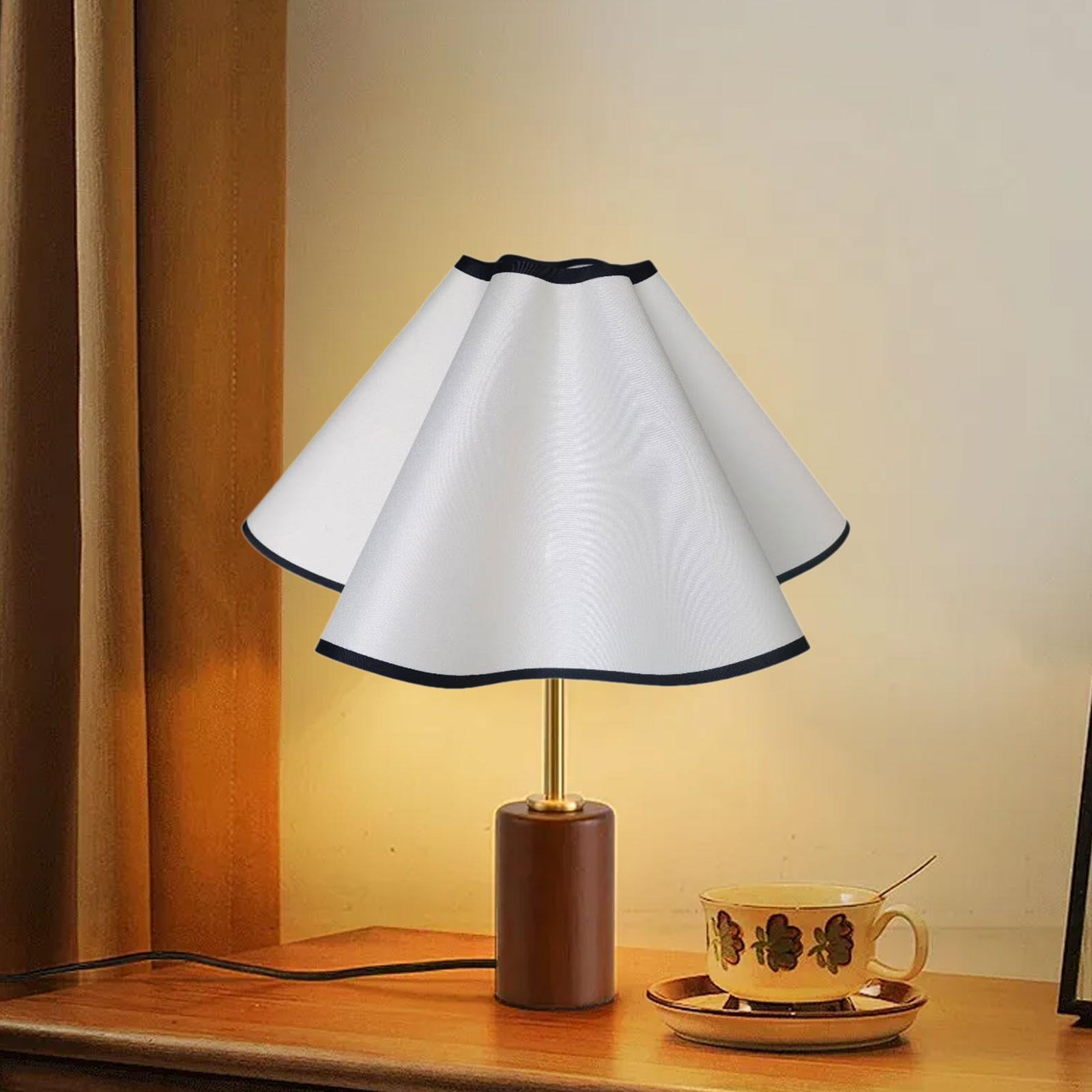 oshhni Petal Table Lamp Shade Cover Desk Light Shade for Dorm Living Room Farmhouse 38cm E27