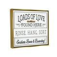 thumbnail image 4 of Stupell Industries Loads of Love Laundry Typography Painting Gold Floater Framed Canvas Art Print Wall Art, 31 x 25, 4 of 10