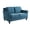 Blue, variant on Pemberly Row Contemporary Loveseat in Blue Fabric Upholstery