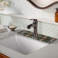 thumbnail image 3 of Sink Faucet Absorbing Mat, 2 Pack Drying Mat Around Faucet Sink Splash Guard Behind Faucet Sinkmat For Kitchen Bathroom Island Rv 15 * 5.5 Inch (60 * 14 cm), 3 of 6