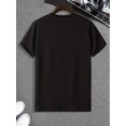thumbnail image 2 of Hug Print Men's Round Crew Neck Short Sleeve Tee - Casual Comfy Lightweight Top for Summer, 2 of 6