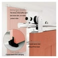 thumbnail image 4 of TSMST 4-16 FT Stainless Steel Sliding Barn Door for Single Wood Door Hardware Clsoet Track Kit T Shape Hanger Kit ,Easy to Install, 4 of 7