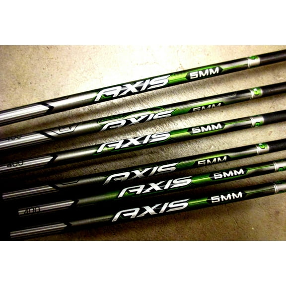 New EASTON AXIS 400 ARROWS 6pk 2" BLAZER Fletched 1/2 DOZEN CARBON ARROWS 5MM