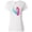 AA-White, variant on Inktastic Mermaid And Dolphin, Mermaid With Pink Hair Women's T-Shirt