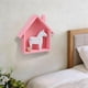 thumbnail image 4 of Estante de Pared con Forma de Casita para Paredes de Madera Maciza, Ideal para Habitación Infantil, Guardería, Comedor, Estantería Decorativa de Madera, Expositor Decorativo., 4 of 6
