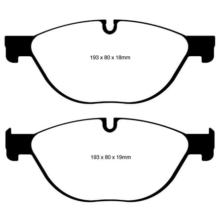 Bmw Performance Brakes - EBC 12-13 BMW 528 2.0 Turbo (F10) Performance Redstuff Front Brake Pads