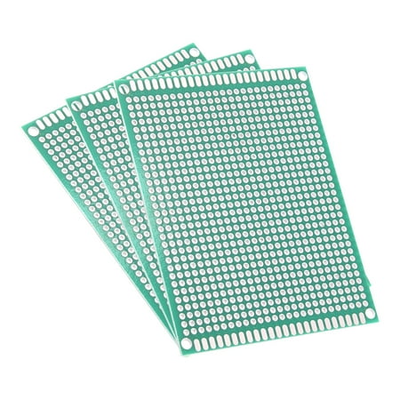 Sourcing Map 5x Cartes PCB Double Face 40x60mm - Plaques De Circuit Imprimé Prototypage Avec Trous Traversants Pour Projets Électroniques