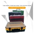 thumbnail image 2 of Double Layer Fishing Tackle Boxes Portable Fishing Accessories Tool Storage Box Fish Hook Lure Fake ,Versatile Storage, 2 of 5