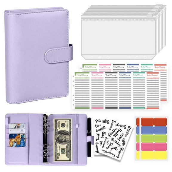 Budget Planner Notebook with Cash Envelopes Pink, Dowling Paper Material