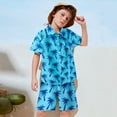 thumbnail image 2 of Kwasome Boys Outfits Toddler Short Sleeve Summer Casual Tops Hawaii Beach Holiday Floral Shirts T Shirt Shorts Outfits Sky Blue Daily Clothes 4-5 Years, 2 of 5