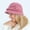 Pink, variant on Women Winter Knit 1920s Vintage Bucket Bowler Hat, Round Brim Warm Hat Wool Snow Ski Caps