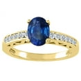 thumbnail image 2 of Tommaso Design� Genuine Sapphire Solitaire Engagement Ring, 2 of 9