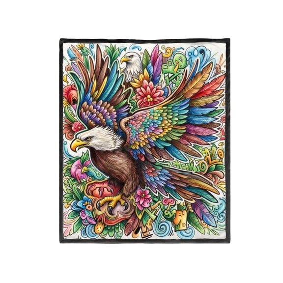 Leeye Throw Blanket DIY Coloring Markers Color Your Own Adults Washable Cozy Blankets Everyday Use Home 150X 127CMDIY 150x127cm