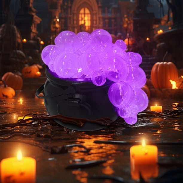 Decoraciones de Halloween, adornos de Halloween, regalos de Halloween, juego de tarros de bruja para Halloween, tarro de bruja luminoso, adorno de decoración de Halloween, adorno de fiesta, tarro de b