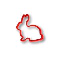 thumbnail image 1 of Bunny/Rabbit Coupe-Cookies (3 Pouces) - Livraison Rapide - Bords Tranchants - Qualité Exceptionnelle, 1 of 5