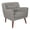 Cement Gray, variant on Pemberly Row Contemporary Chair in Cement Gray Fabric with Coffee Legs