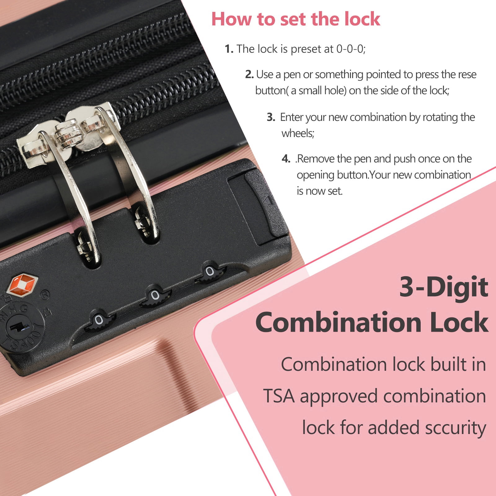 zyoiszvq Medium Checked Luggage 24 Inch,Expandable Hardside Luggage with Spinner Wheels & TSA Lock,ABS Lightweight Travel Luggage