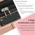 thumbnail image 4 of zyoiszvq 20 Inch Carry-on luggage Hardside,ABS Lightweight Hardshell Luggage with Spinner Wheels & TSA Lock, 4 of 8