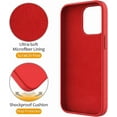 thumbnail image 3 of Entronix Silicone Case Designed for Apple iPhone 16 with Stand, Protection Shockproof Dropproof Dustproof Slim Design Phone Cover for Apple iPhone 16, Red, 3 of 6