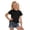 Black, variant on Gaexia Girls Fashion Ribbed Knit Tee Casual Solid Color With Tie Shoulder Design Basic Shirt For Youth Spring Summer Top (Pink,3-4 Years)