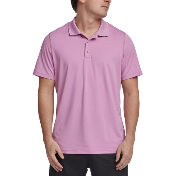 Reebok Mens Regular fit Short Sleeve Polo Shirt XL Pink Solid