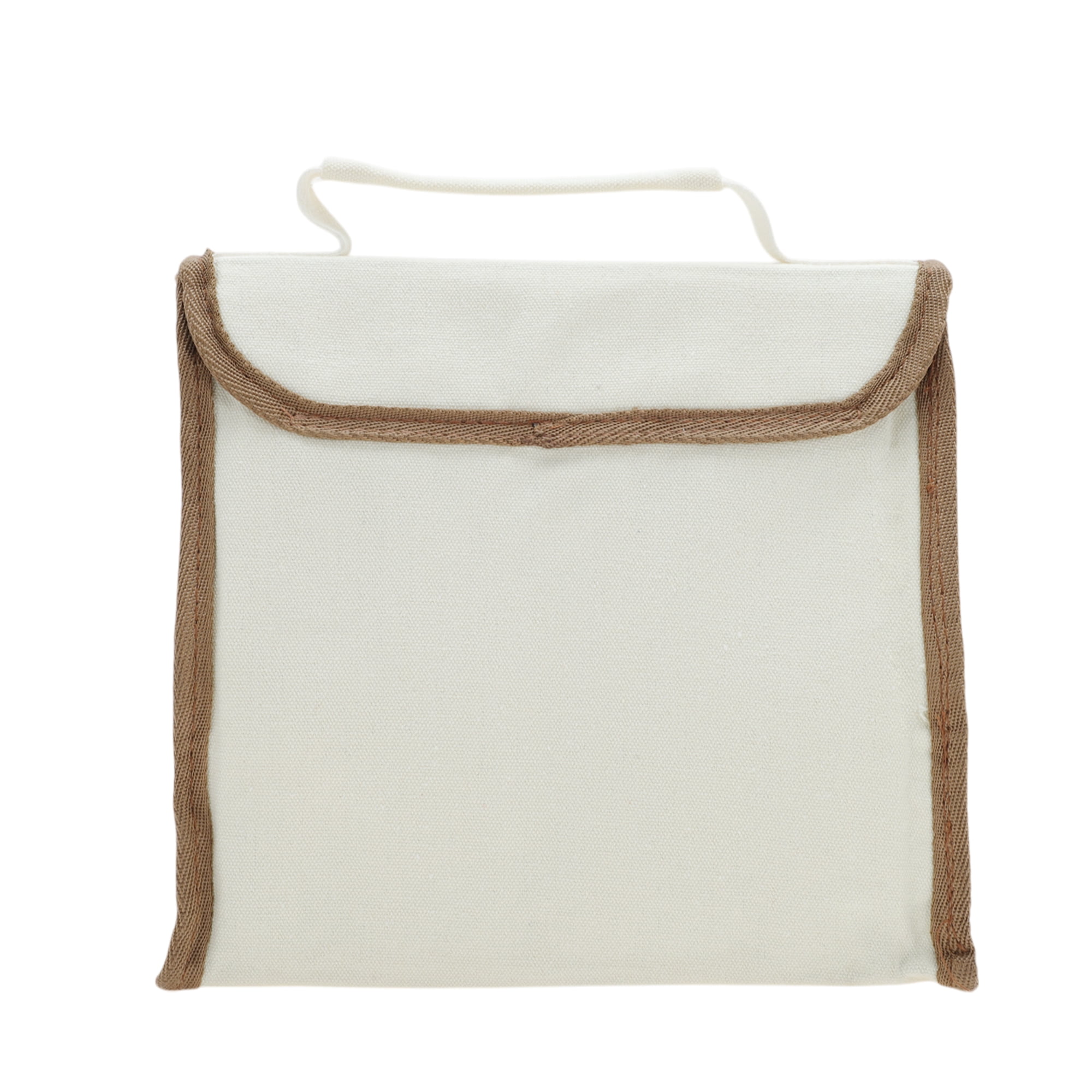Unique Bargains Flip Cover Lunch Bag 1 Pc Beige, Brown