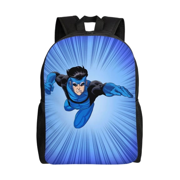 Invincible Laptop Backpacks 16 Inch Cartoon College School Bag Bookbag Lightweight Students Travel Shoulder Bag Daypack