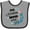 Heather and Black, variant on Inktastic My Nonna Loves Me for Girls Granddaughter Girls Baby Bib