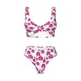 thumbnail image 4 of Rocae Orchids Flowers for Bikini Set for Women Two Piece Sexy High Swimsuits Split Crossover Bikini XX-Large, 4 of 9