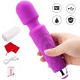 thumbnail image 3 of Cordless Wand Massager for Neck, Shoulder, and Back, Handheld Personal Body Massager Wand Provides Deep Tissue Massage with 20 Speed Vibrations, Portable, Waterproof and Rechargeable, by Belmint, 3 of 7