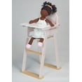 thumbnail image 4 of Mentari Toys - Baby Doll High Chair - Wooden Baby Doll Furniture Pink Feeding Chair - Miniature Pretend Play Doll House Accessories - Age 3+, 4 of 5