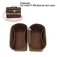 thumbnail image 2 of Organizador de bolsos de inserción para VANITY PM Nice BB Nano Mini, bolso de mano de lujo para mujer, bolso interior de viaje, bolsa moldeadora con forro para cosméticos, 2 of 5