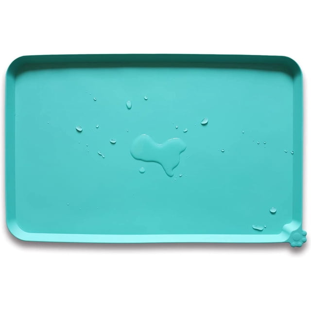 Esteras de alimentación impermeables de silicona para mascotas con labios altos, múltiples colores para perros, gatos y otros