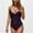 01 Purple, variant on Feimerou One Piece Swimsuit for Women Sexy Spaghetti Strap V Neck Bathing Suits Tummy Control High Waisted Front Ruched Swimwear