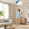 thumbnail image 4 of Telescopic Ceiling Fan Duster Microfiber Long Handle Extendable Dust Removal Brush Washable Reusable High Reach Cleaning Tool For Ceiling Fan Furniture Blinds Home Office Car Interior Cleaning, 4 of 7