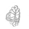thumbnail image 4 of Wide Filigree Tree of Life Spiral Ring .925 Sterling Silver Band Jewelry Female Male Unisex Size 11, 4 of 4
