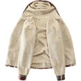 thumbnail image 3 of Women's Full-zip Plaid Fleece Flannel Hooded Jacket,Windproof Warm Fleece Jacket for Women in Autumn and Winter, 3 of 3