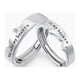 thumbnail image 2 of Anillos de boda Anillos de compromiso Aniversario de damas Compromiso Latido del corazón Curva Anillos de pareja Conjunto nupcial Plata de ley 925, 2 of 5
