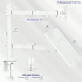 thumbnail image 5 of VIVO White Adjustable Laptop & Monitor Desk Mount Stand, Fits 1 Screen up to 32", 5 of 9