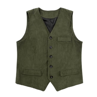 Olyvenn Men's Denim Vest Sleeveless Trucker Jean Jacket Biker