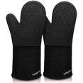 thumbnail image 1 of Guantes de horno Sungwoo silicona extra largos 14.6 pulgadas negro, 1 of 2
