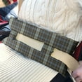 thumbnail image 3 of Vintage Checkered Seatbelt Pillow After Surgery - Mastectomy/Heart Procedure Cushion - Soft Chest Protector, 3 of 7