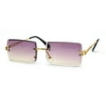 thumbnail image 3 of 90s Classic OG Rapper Rimless Sunglasses Gold Purple Yellow, 3 of 4