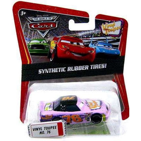 Disney Cars Synthetic Rubber Tires Vinyl Toupee No. 76 Diecast Car